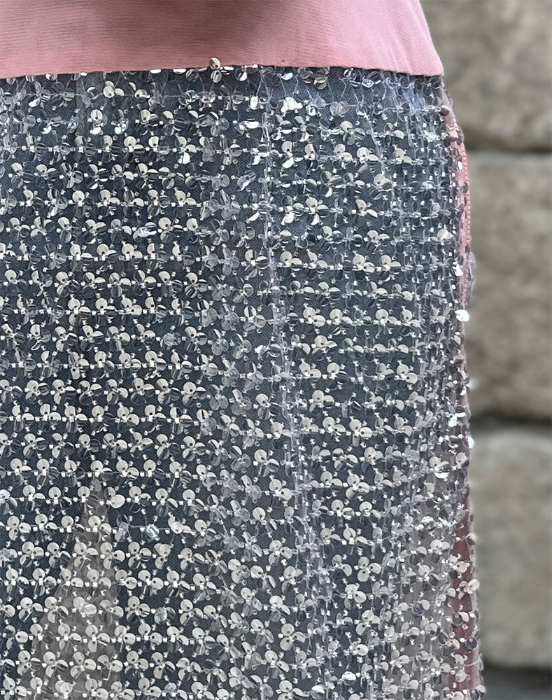 
                  
                    Load image into Gallery viewer, SPANGLE SKIRT / 320297252001
                  
                