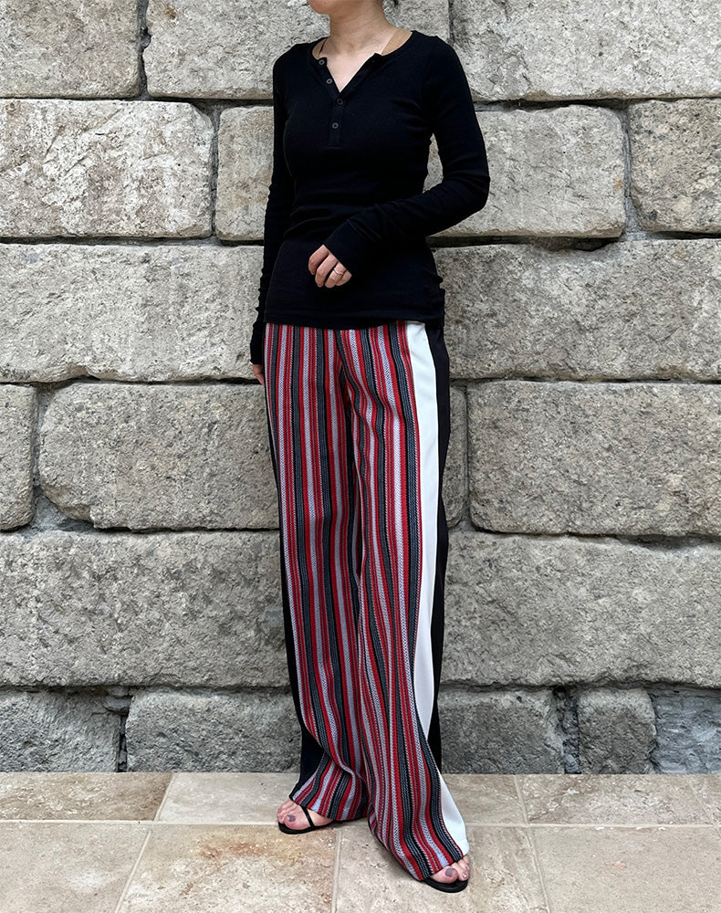 
                  
                    Load image into Gallery viewer, Russell Jersey Flare Trousers / 315165252001
                  
                