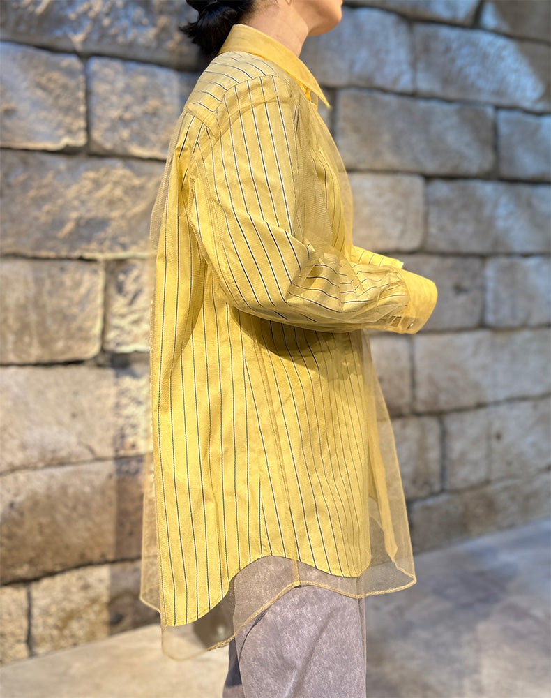 
                  
                    Load image into Gallery viewer, TULLE LAYERED SHIRT / 311297252001
                  
                