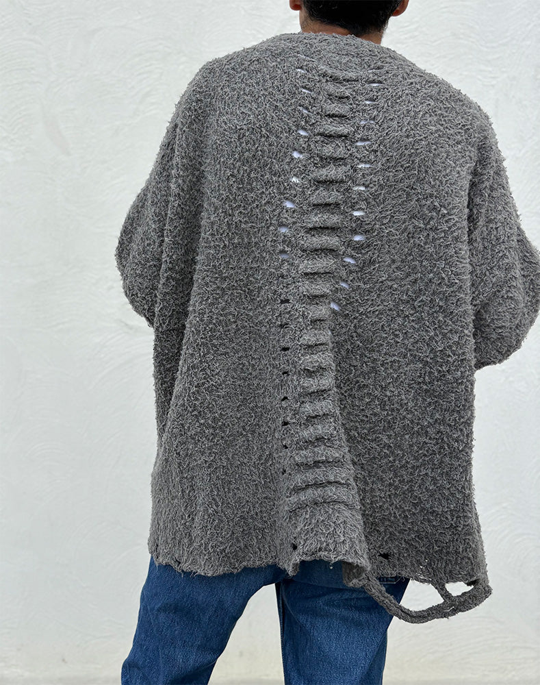 
                  
                    Load image into Gallery viewer, BACKBONE KNIT CARDIGAN / 307175252001
                  
                