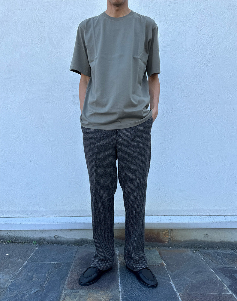 
                  
                    Load image into Gallery viewer, ALPACA WOOL SILK TWEED SLACKS / 315192252004
                  
                