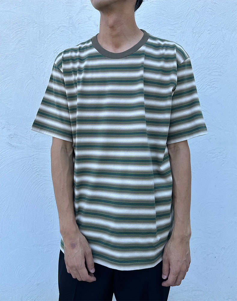 
                  
                    Load image into Gallery viewer, GRADIENT STRIPE JERSEY TEE / 304192252003
                  
                