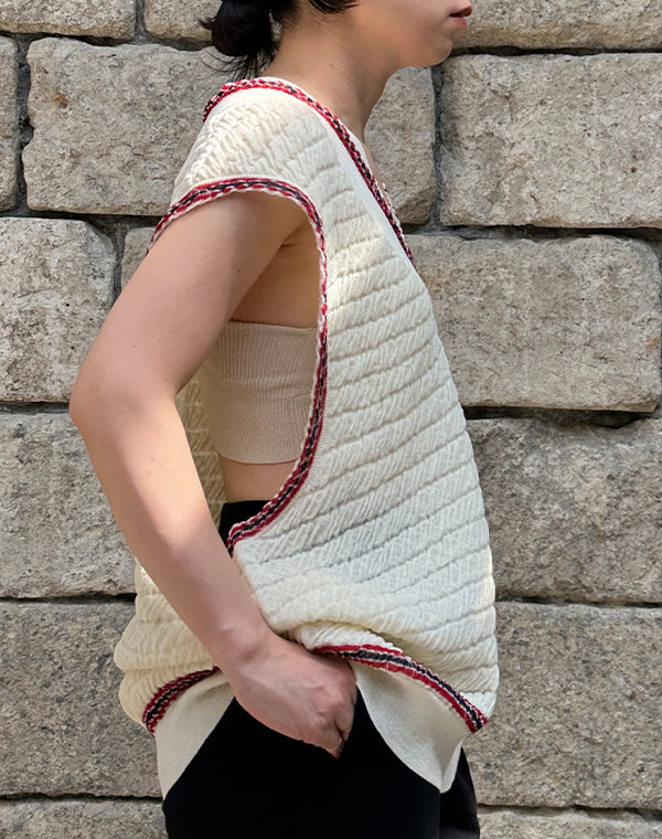 
                  
                    Load image into Gallery viewer, Wrinkled School Vest / 310343252001
                  
                