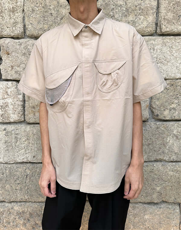 
                  
                    Load image into Gallery viewer, S/S Asymmetric Camp Shirt / 311409251002
                  
                