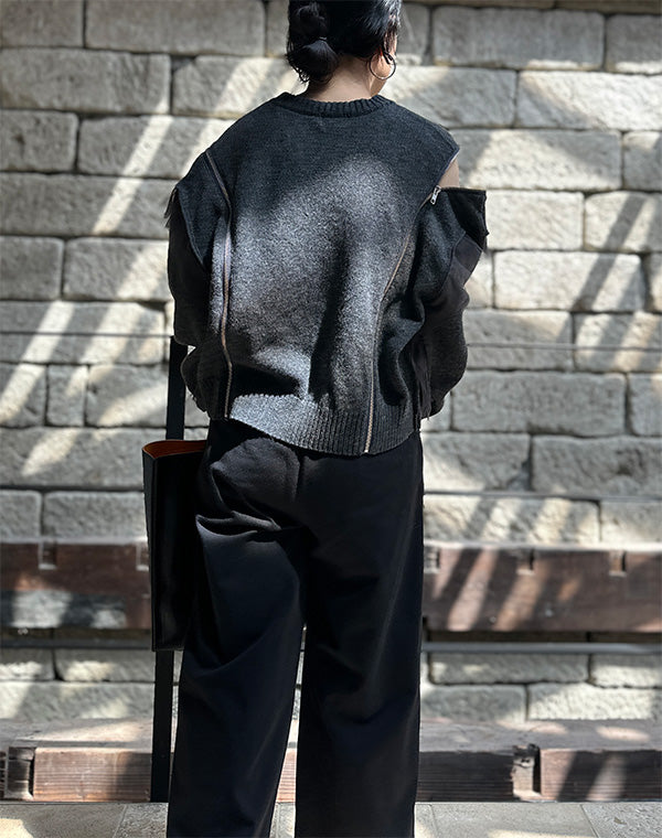 
                  
                    Load image into Gallery viewer, TULLE KNIT PULLOVER / 301297252001
                  
                