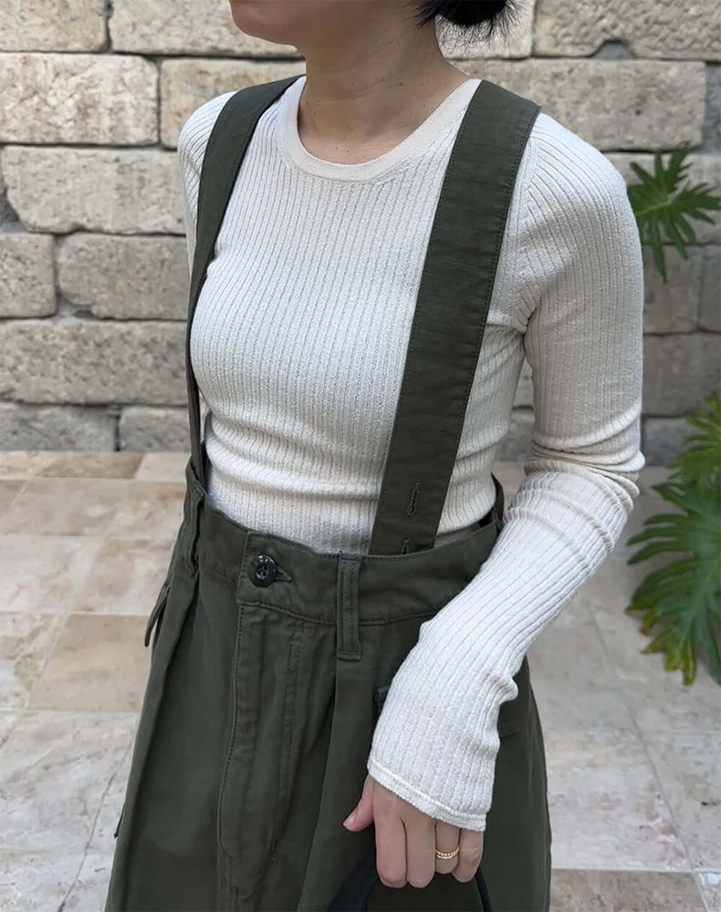 
                  
                    Load image into Gallery viewer, シルクリブプルオーバー / BCA13404WA
                  
                