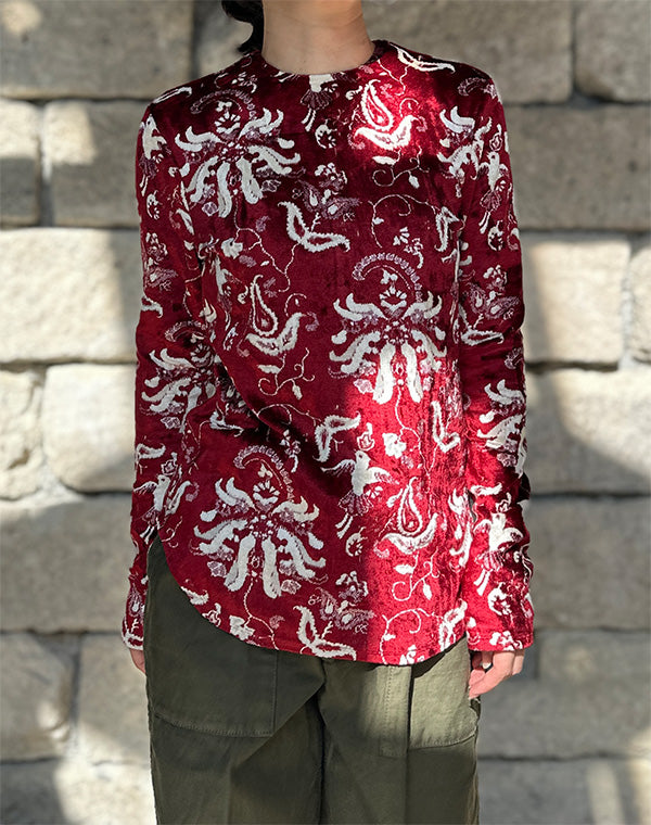 
                  
                    Load image into Gallery viewer, Velour Jersey Top / 301165252008
                  
                