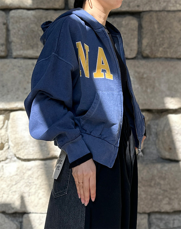 
                  
                    Load image into Gallery viewer, Navy Zip Hoodie / 306342252001
                  
                