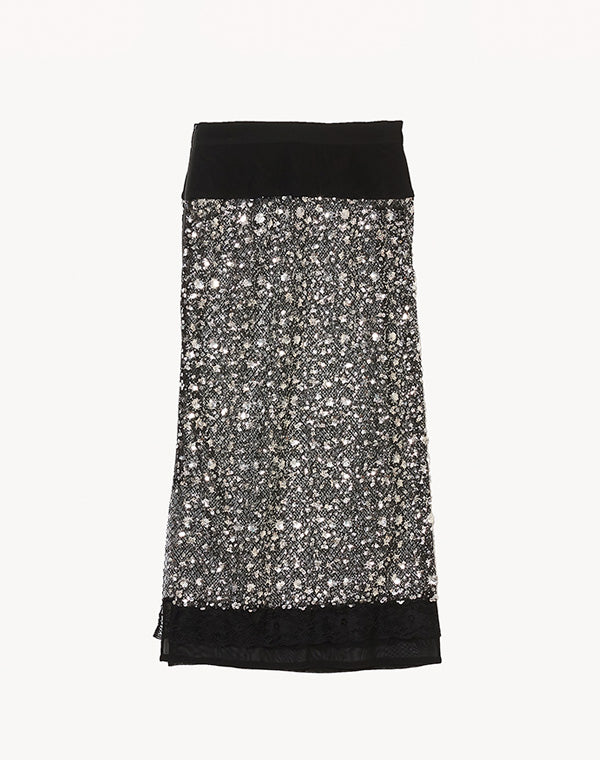 
                  
                    Load image into Gallery viewer, SPANGLE SKIRT / 320297252001
                  
                