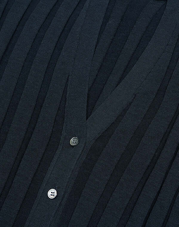 
                  
                    Load image into Gallery viewer, mayuhada silk rib cardigan / BEH24104LH
                  
                