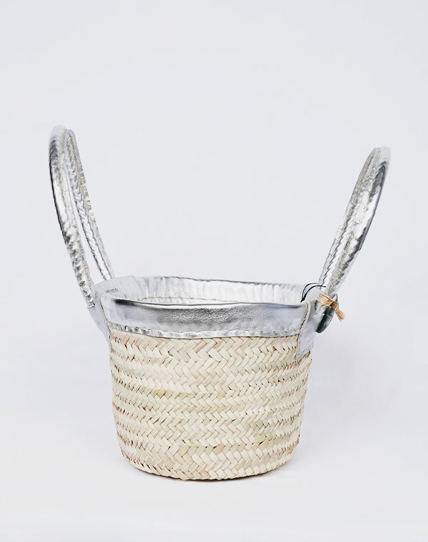 
                  
                    Load image into Gallery viewer, 革縁革手マルシェバスケット coron / 903834253017
                  
                