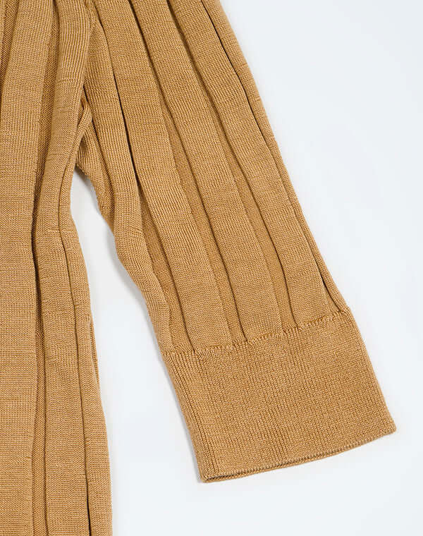 
                  
                    Load image into Gallery viewer, mayuhada silk rib half pullover / BEH24105LH
                  
                