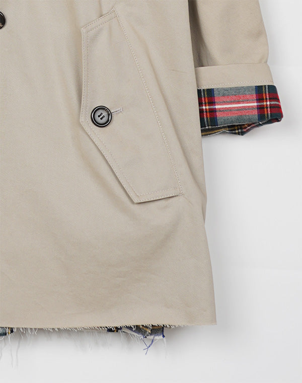 
                  
                    Load image into Gallery viewer, Cotton Short Trench Coat / 314342252001
                  
                