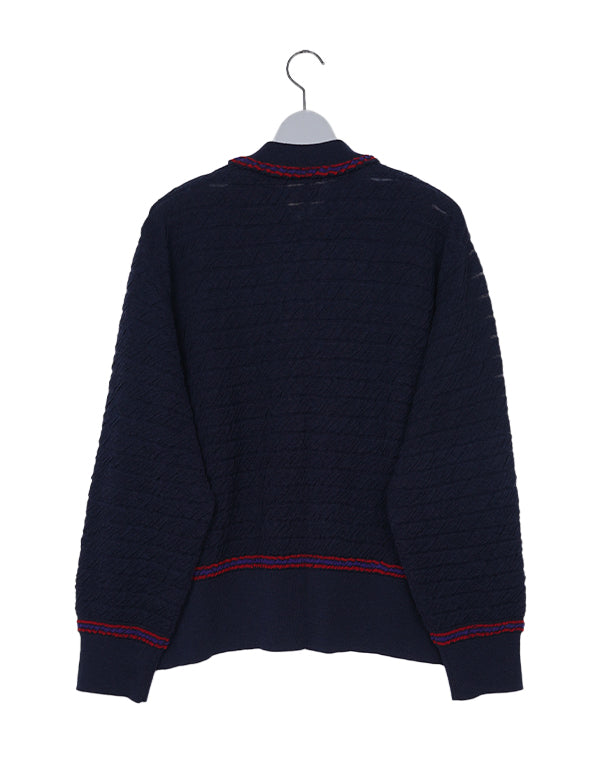 
                  
                    Load image into Gallery viewer, Wrinkled Polo Cardigan / 307343252001
                  
                