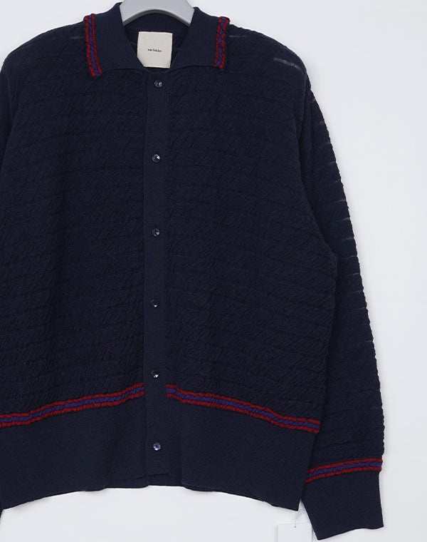 
                  
                    Load image into Gallery viewer, Wrinkled Polo Cardigan / 307343252001
                  
                