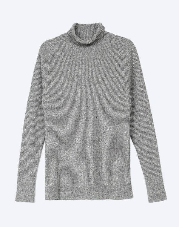 
                  
                    Load image into Gallery viewer, mayuhada silk cashmere turtle neck pullover / BEA24501LH
                  
                