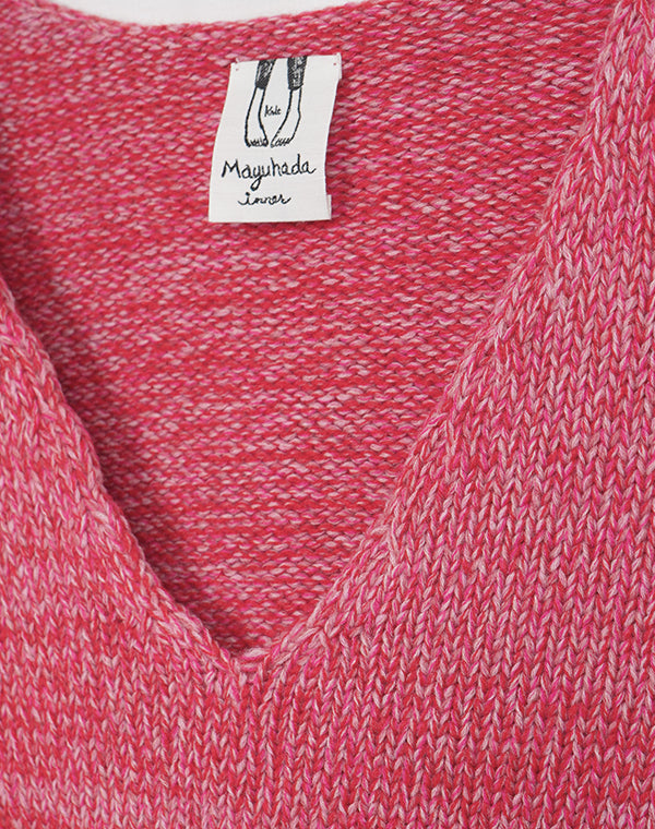 
                  
                    Load image into Gallery viewer, mayuhada wool V neck pullover / BEA24503LH
                  
                