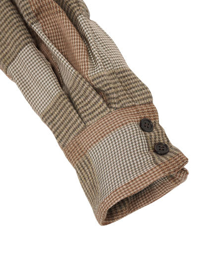 
                  
                    Load image into Gallery viewer, INSCRIRE - Patchwork Check Shirt / 152042202001S
                  
                