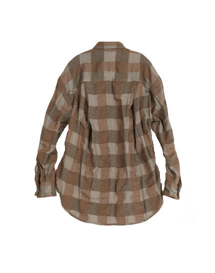 
                  
                    Load image into Gallery viewer, INSCRIRE - Patchwork Check Shirt / 152042202001S
                  
                