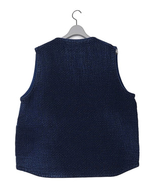 
                  
                    Load image into Gallery viewer, NEW SASHIKO PULLOVER VEST / 310861231001
                  
                