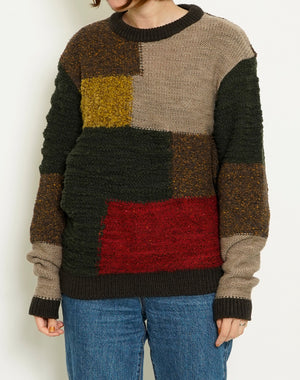 
                  
                    Load image into Gallery viewer, Patchwork Chunky Pullover 2022 / BBF21604UA
                  
                