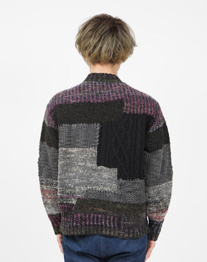 
                  
                    Load image into Gallery viewer, Patchwork Chunky Pullover / KBAF354M
                  
                