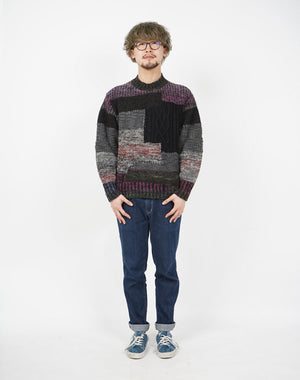 
                  
                    Load image into Gallery viewer, Patchwork Chunky Pullover / KBAF354M
                  
                