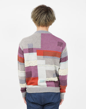 
                  
                    Load image into Gallery viewer, Block Pattern Fancy Pullover / KBAF355M
                  
                