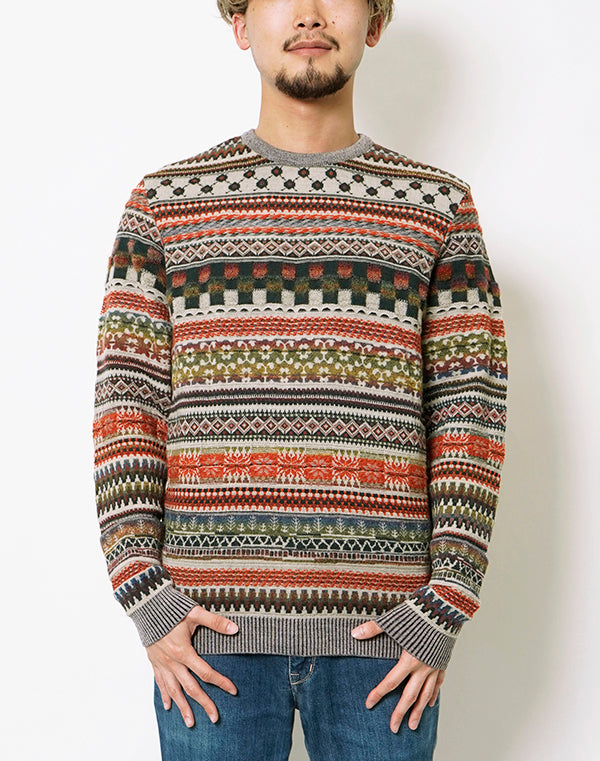 
                  
                    Load image into Gallery viewer, Colourful Mix Jacquard Pullover 2022 / BBF21601UA
                  
                