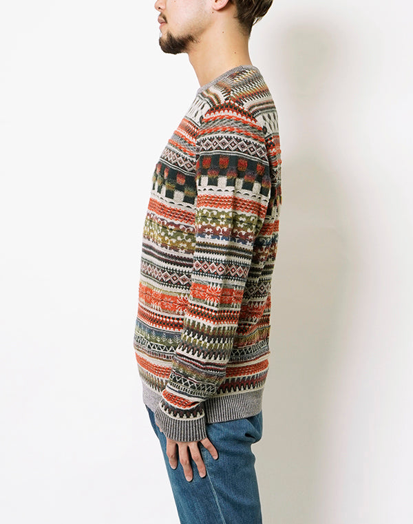 
                  
                    Load image into Gallery viewer, Colourful Mix Jacquard Pullover 2022 / BBF21601UA
                  
                