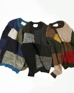 
                  
                    Load image into Gallery viewer, Patchwork Chunky Pullover 2022 / BBF21604UA
                  
                