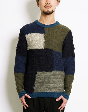 
                  
                    Load image into Gallery viewer, Patchwork Chunky Pullover 2022 / BBF21604UA
                  
                