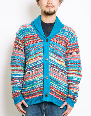 
                  
                    Load image into Gallery viewer, Fancy Jacquard Shawl Cardigan / BBF21606UA
                  
                