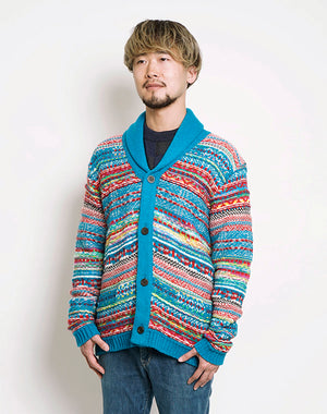 
                  
                    Load image into Gallery viewer, Fancy Jacquard Shawl Cardigan / BBF21606UA
                  
                