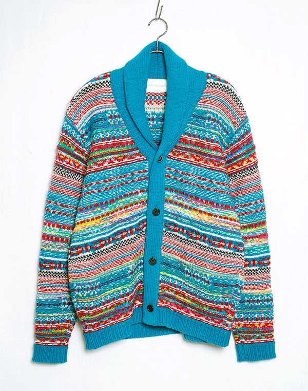 
                  
                    Load image into Gallery viewer, Fancy Jacquard Shawl Cardigan / BBF21606UA
                  
                