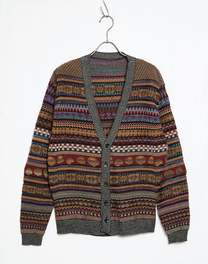 
                  
                    Load image into Gallery viewer, Colourful Mix jacquard Cardigan2022 / BBF21602UA
                  
                