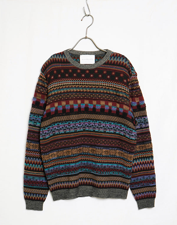 
                  
                    Load image into Gallery viewer, Colourful Mix Jacquard Pullover 2022 / BBF21601UA
                  
                