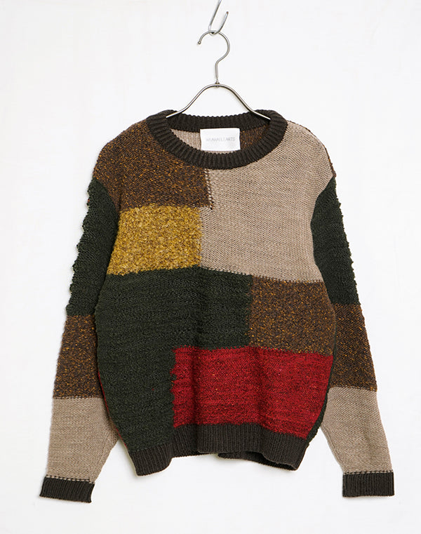 
                  
                    Load image into Gallery viewer, Patchwork Chunky Pullover 2022 / BBF21604UA
                  
                