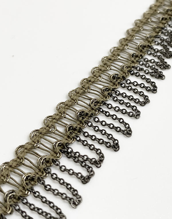 
                  
                    Load image into Gallery viewer, 11-06 / メタリックチェーンフリンジ / 2.5cm巾 / FC-0277
                  
                