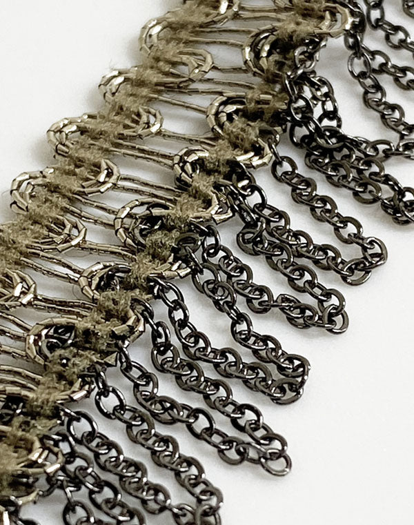 
                  
                    Load image into Gallery viewer, 11-06 / メタリックチェーンフリンジ / 2.5cm巾 / FC-0277
                  
                