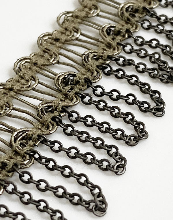 
                  
                    Load image into Gallery viewer, 11-06 / メタリックチェーンフリンジ / 2.5cm巾 / FC-0277
                  
                