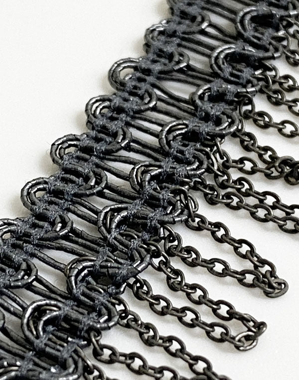 
                  
                    Load image into Gallery viewer, 11-06 / メタリックチェーンフリンジ / 2.5cm巾 / FC-0277
                  
                