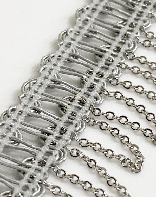 
                  
                    Load image into Gallery viewer, 11-06 / メタリックチェーンフリンジ / 2.5cm巾 / FC-0277
                  
                