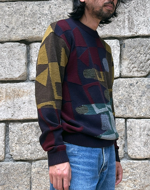 
                  
                    Load image into Gallery viewer, Multi Colour Intarsia Pullover / BBF21605UA
                  
                