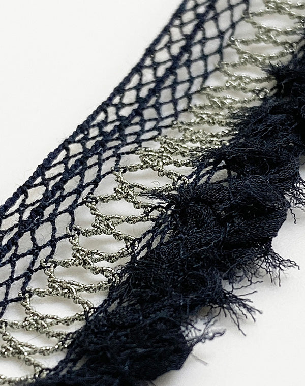 
                  
                    Load image into Gallery viewer, 17-09 / シフォンミックスレース / 2.5cm巾 / RZ-00804
                  
                